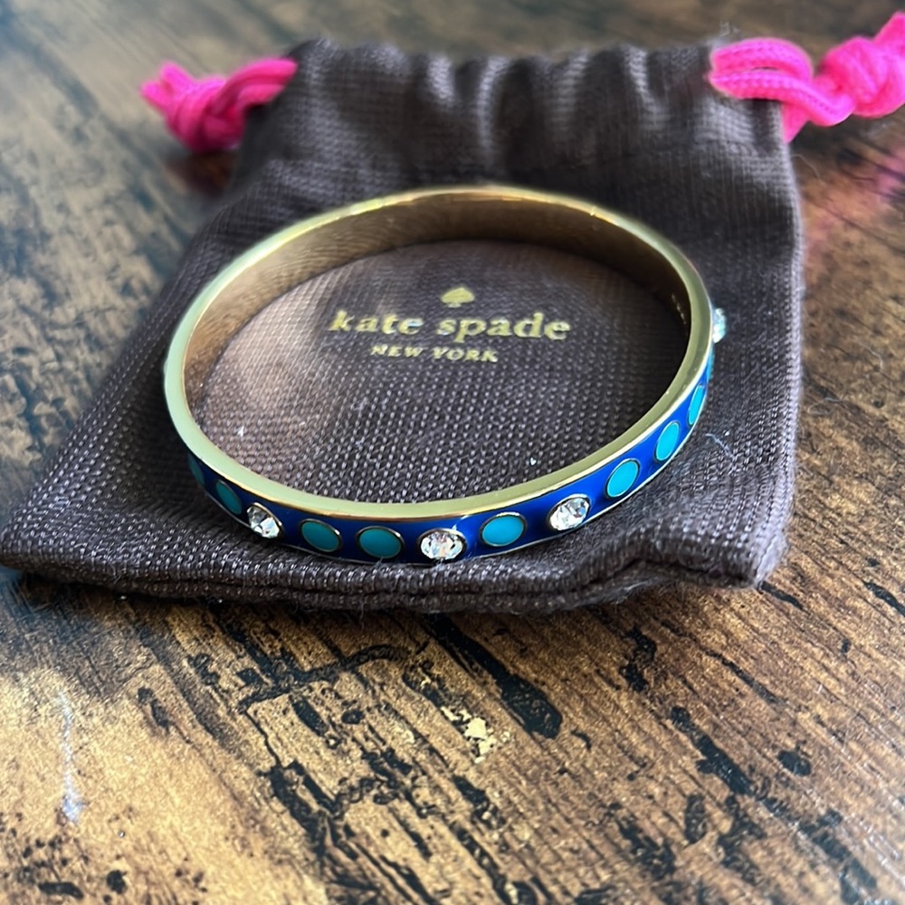 Kate Spade Blue & Gold Bangle Bracelet